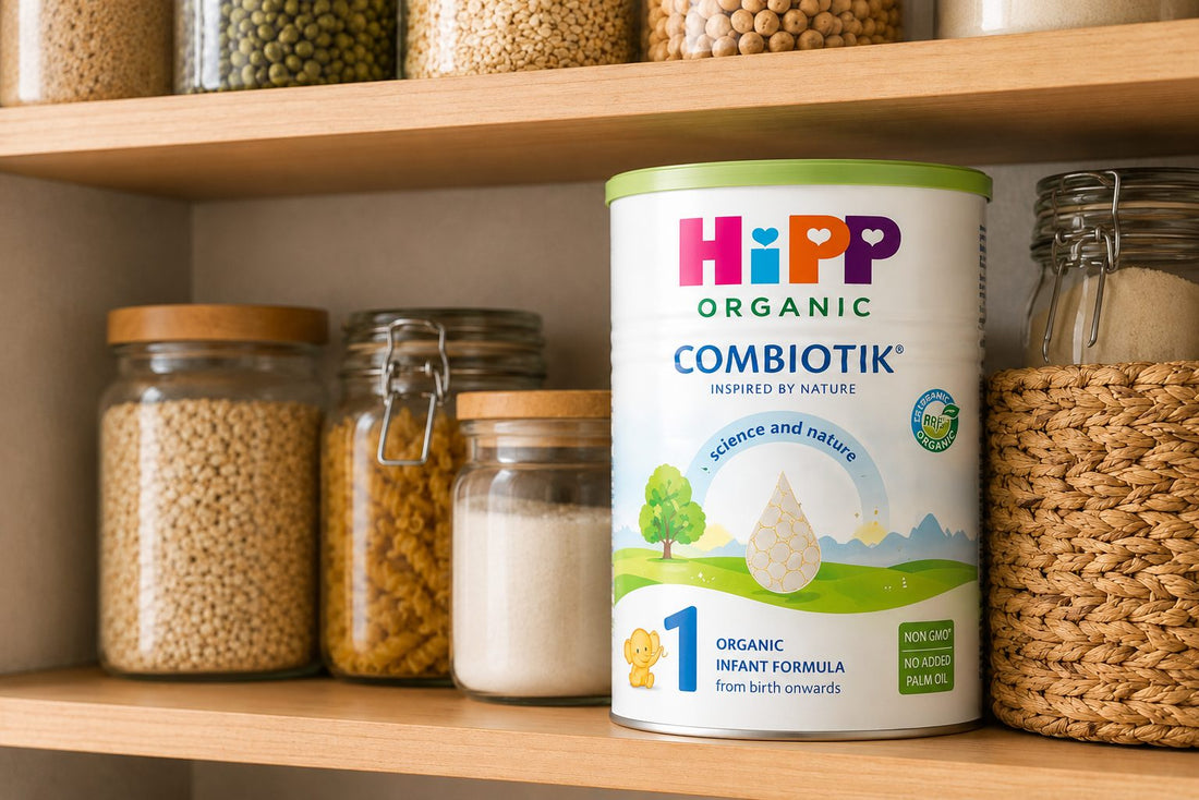 HiPP formula in pantry