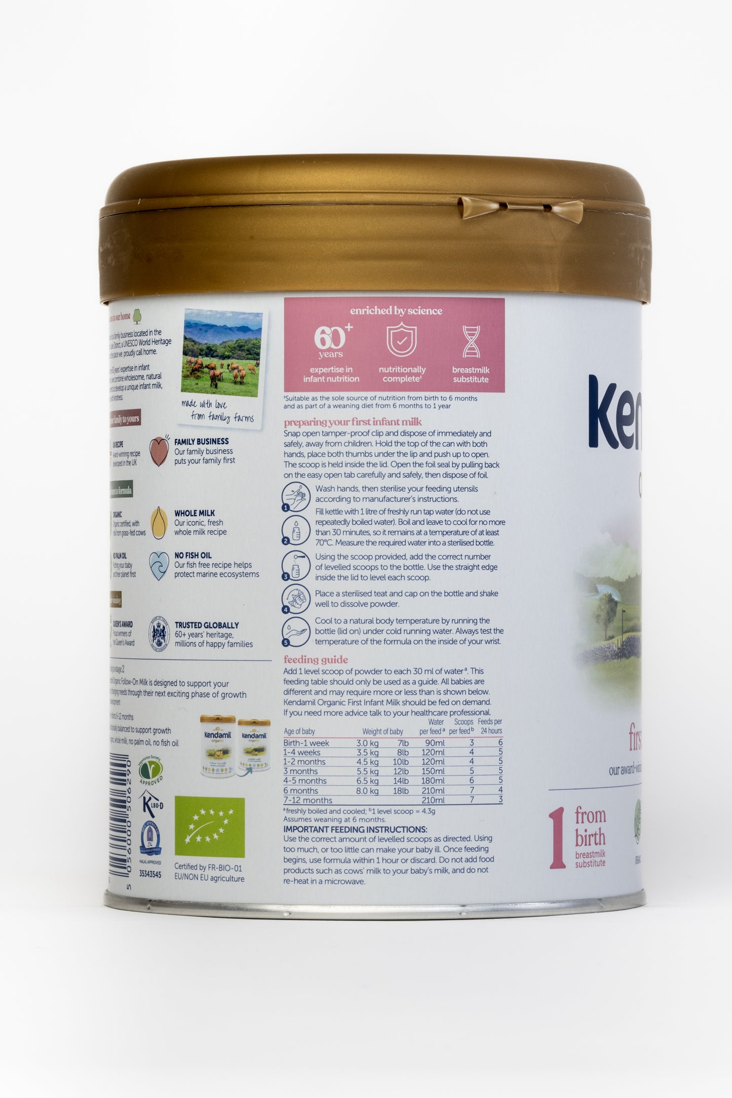 Kendamil Organic Formula - Stage 1