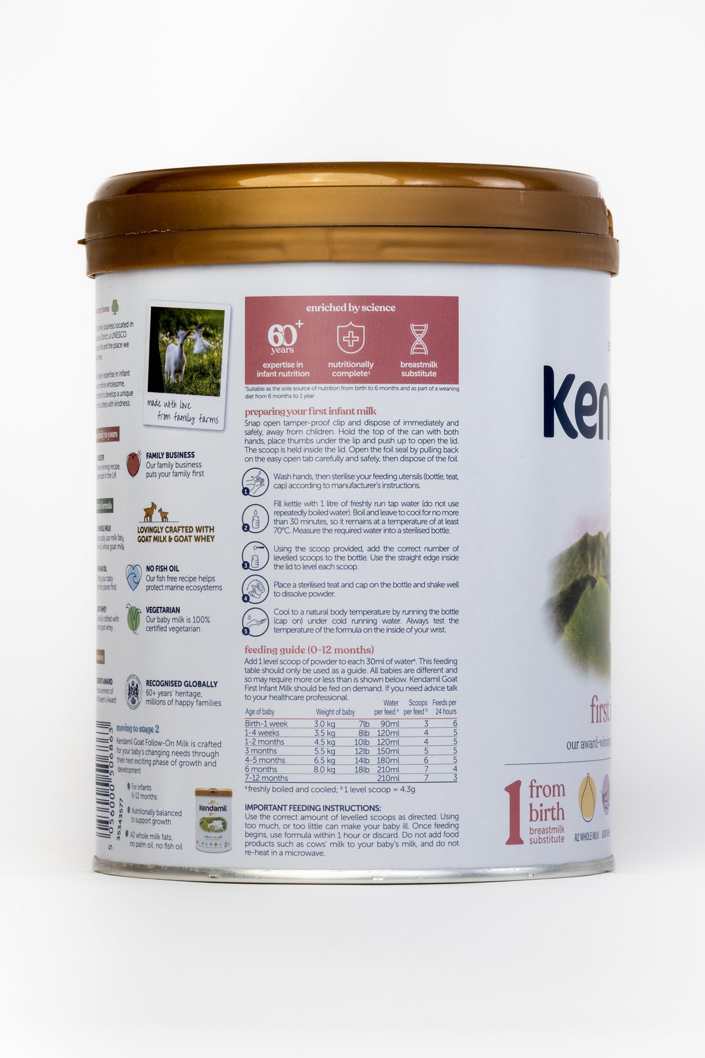 Kendamil Goat Formula - Stage 1