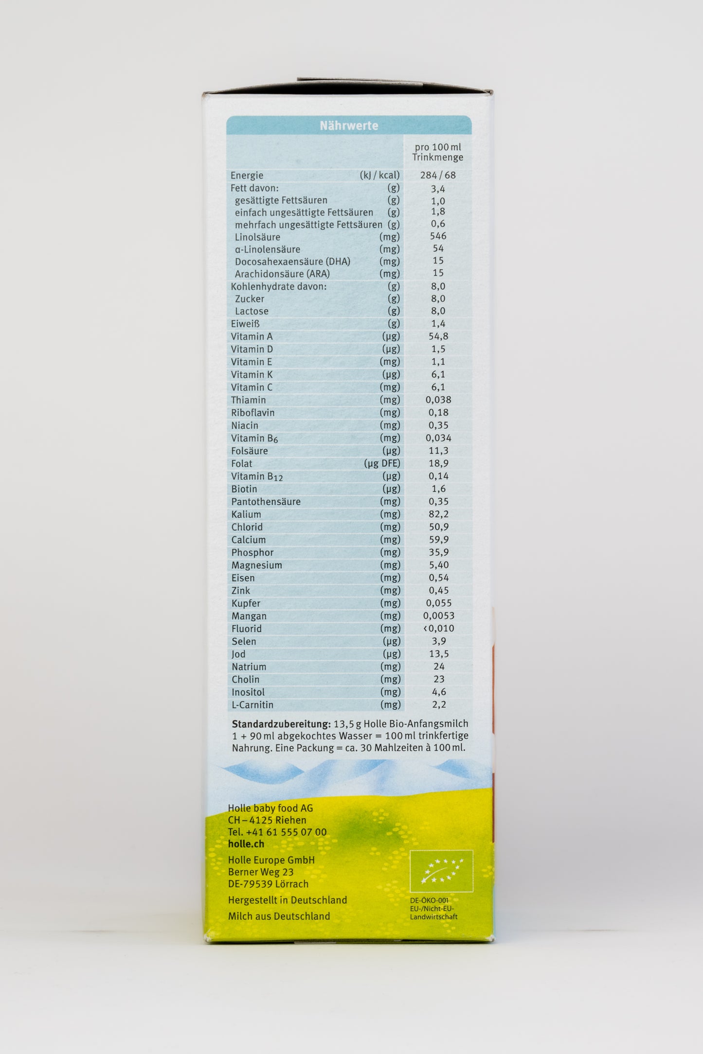 Holle Organic Baby Formula - Stage 1