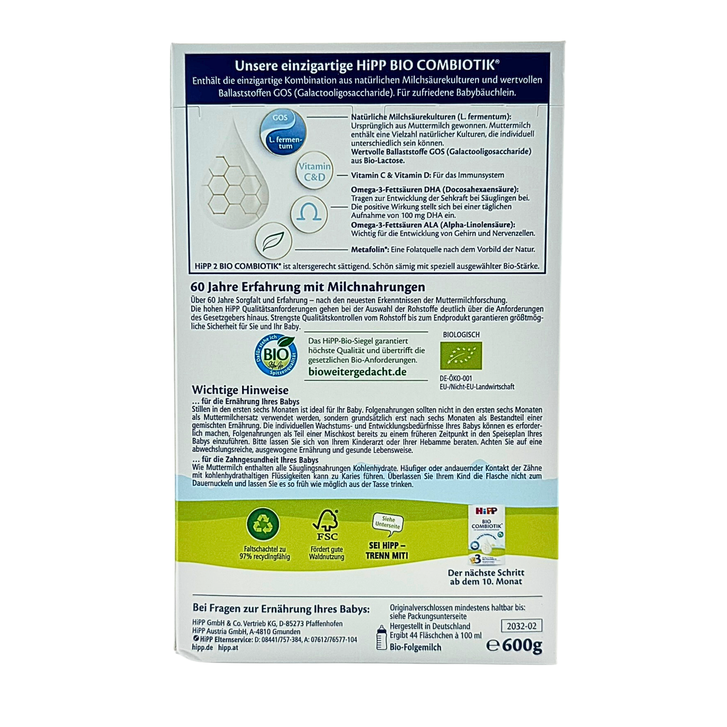 HiPP Organic Baby Formula - Stage 2