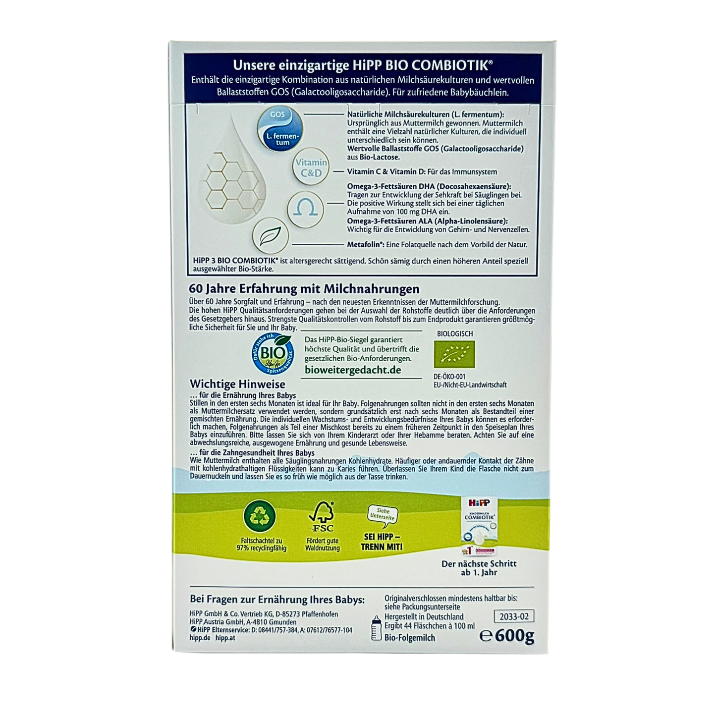 HiPP Organic Baby Formula - Stage 3