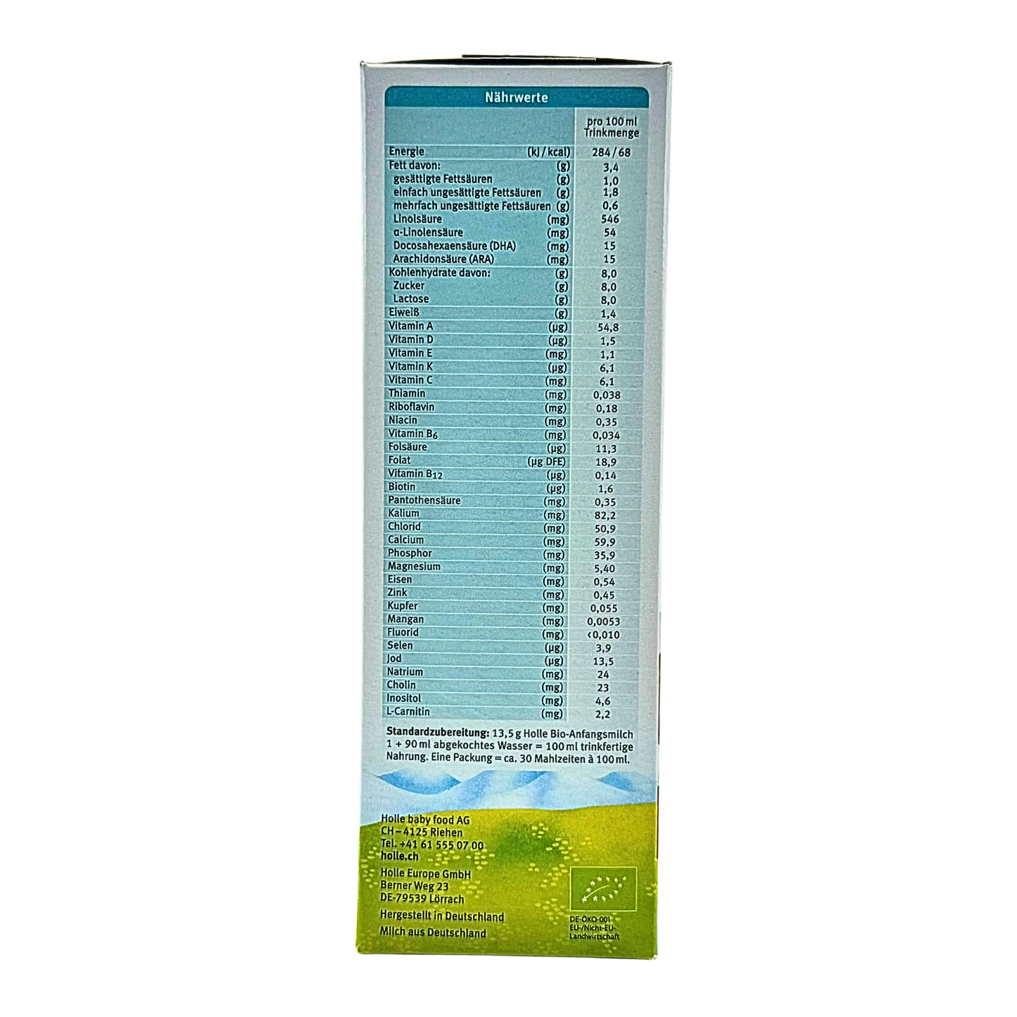 Holle Organic Baby Formula - Stage 1