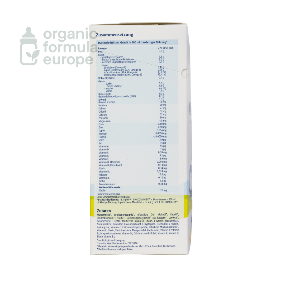 HiPP Organic Baby Formula - Stage 1 - Organic Formula Europe