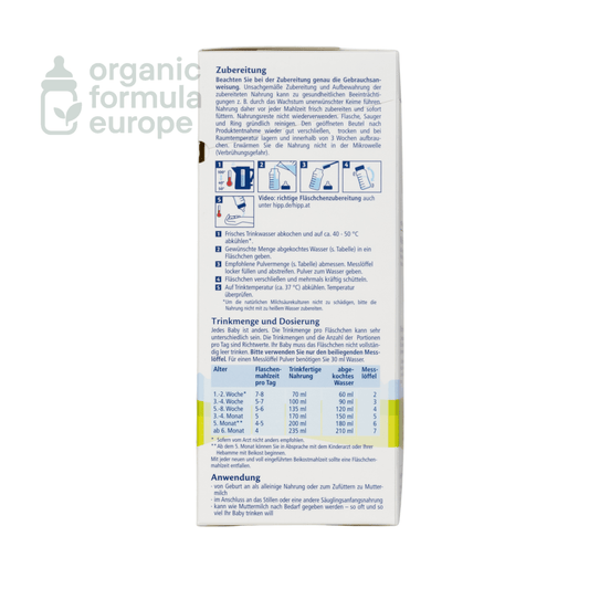 HiPP Organic Baby Formula - Stage Pre - Organic Formula Europe