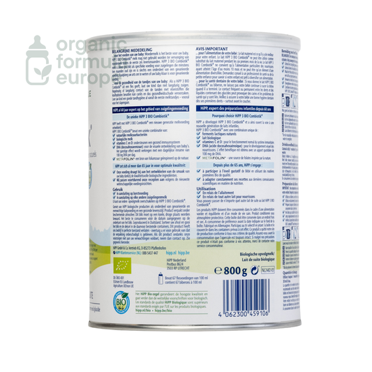 HiPP Dutch Organic Formula Stage 3 packaging