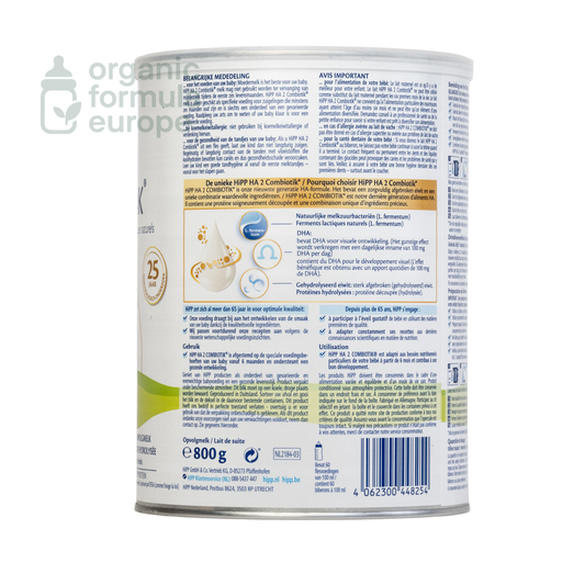 HiPP Hypoallergenic Dutch Formula Stage 2 packaging