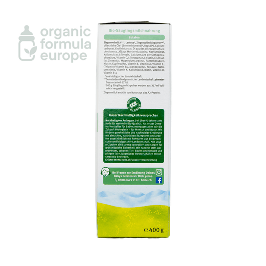Holle Organic Goat Formula - Stage 1 - Organic Formula Europe