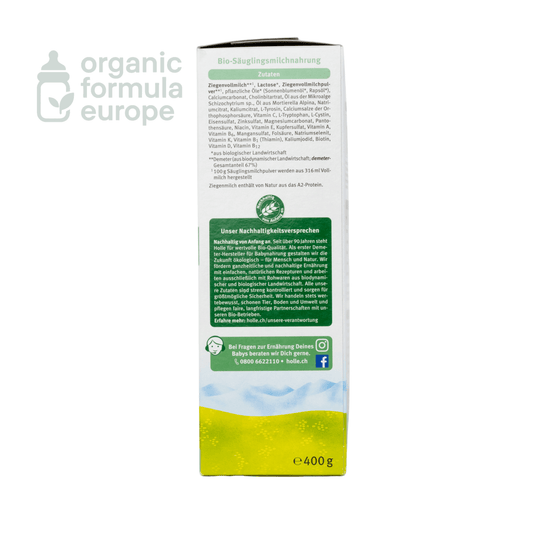 Holle Organic Goat Formula - Stage Pre - Organic Formula Europe