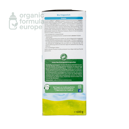 Holle Organic Baby Formula Stage 3 packaging