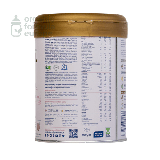 Kendamil Classic Infant Formula - Stage 1 - Organic Formula Europe