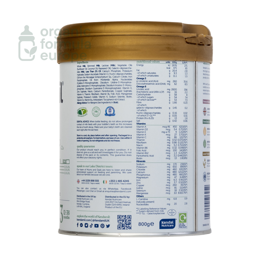 Kendamil Classic Toddler Formula Stage 3 packaging