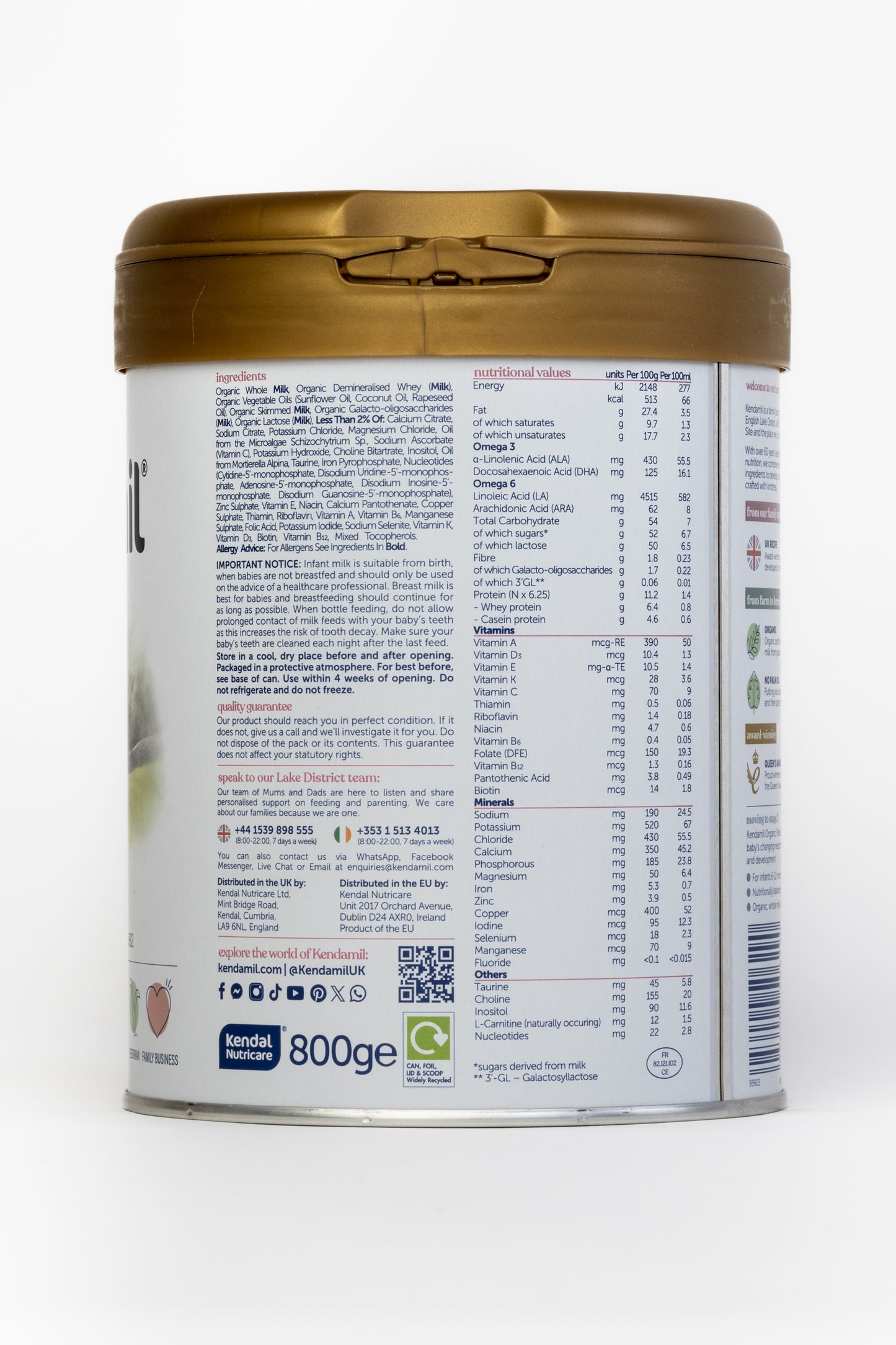 Kendamil Organic Formula - Stage 1