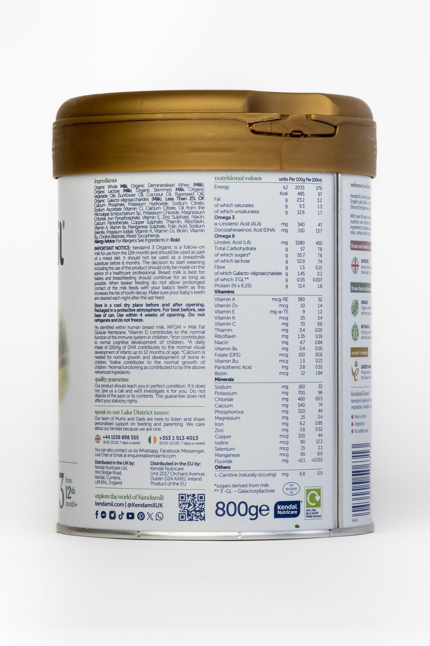 Kendamil Organic Formula - Stage 3