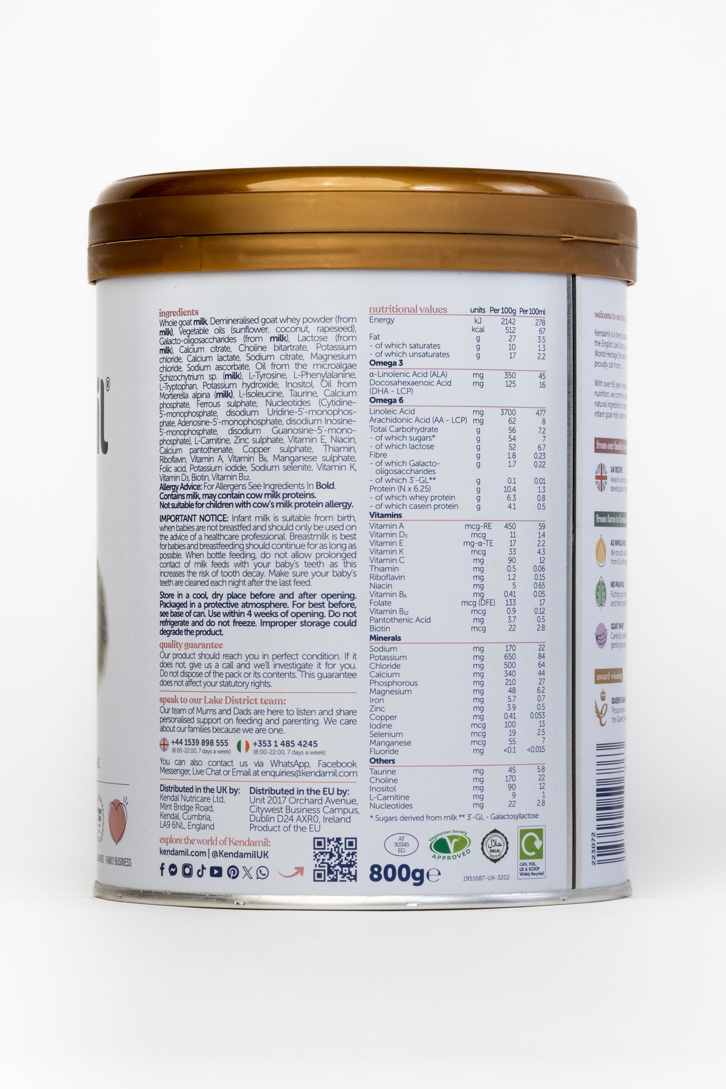 Kendamil Goat Formula - Stage 1