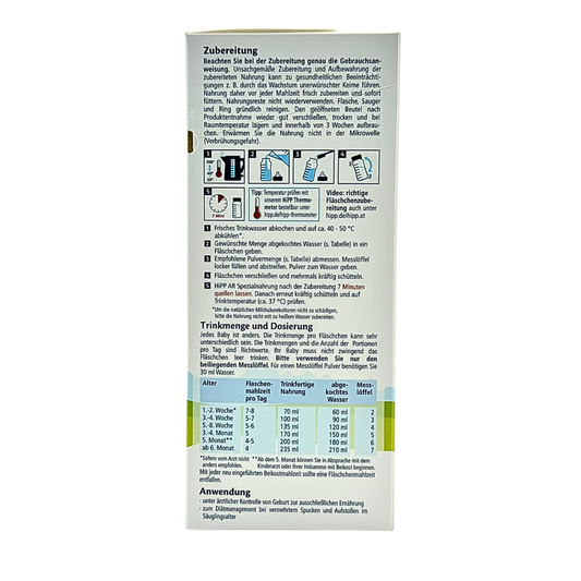 HiPP Anti Reflux Formula - All Stages