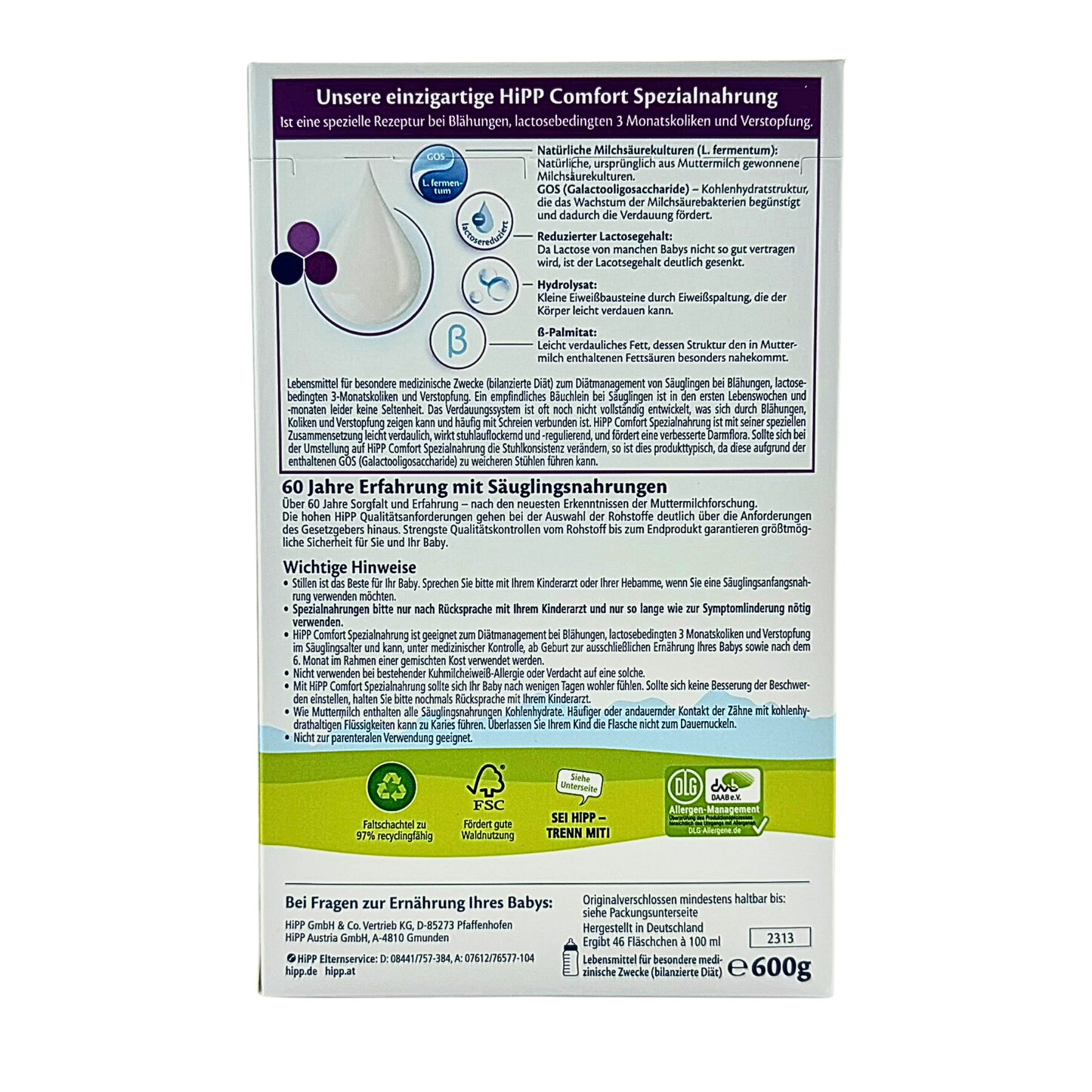 HiPP Comfort Formula - All Stages