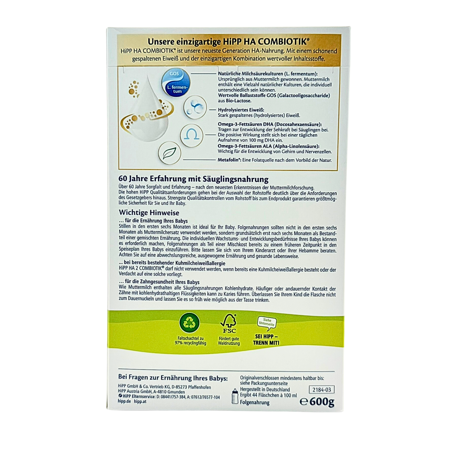 HiPP HA Formula - Stage 2