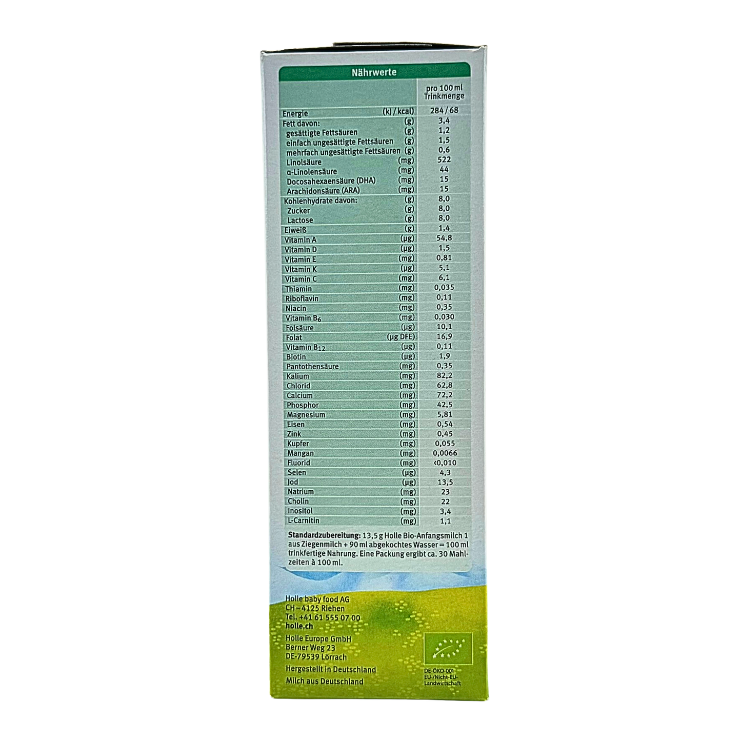 Holle Organic Goat Formula - Stage 1