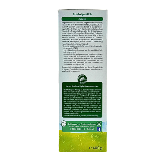 Holle Organic Goat Formula - Stage 2