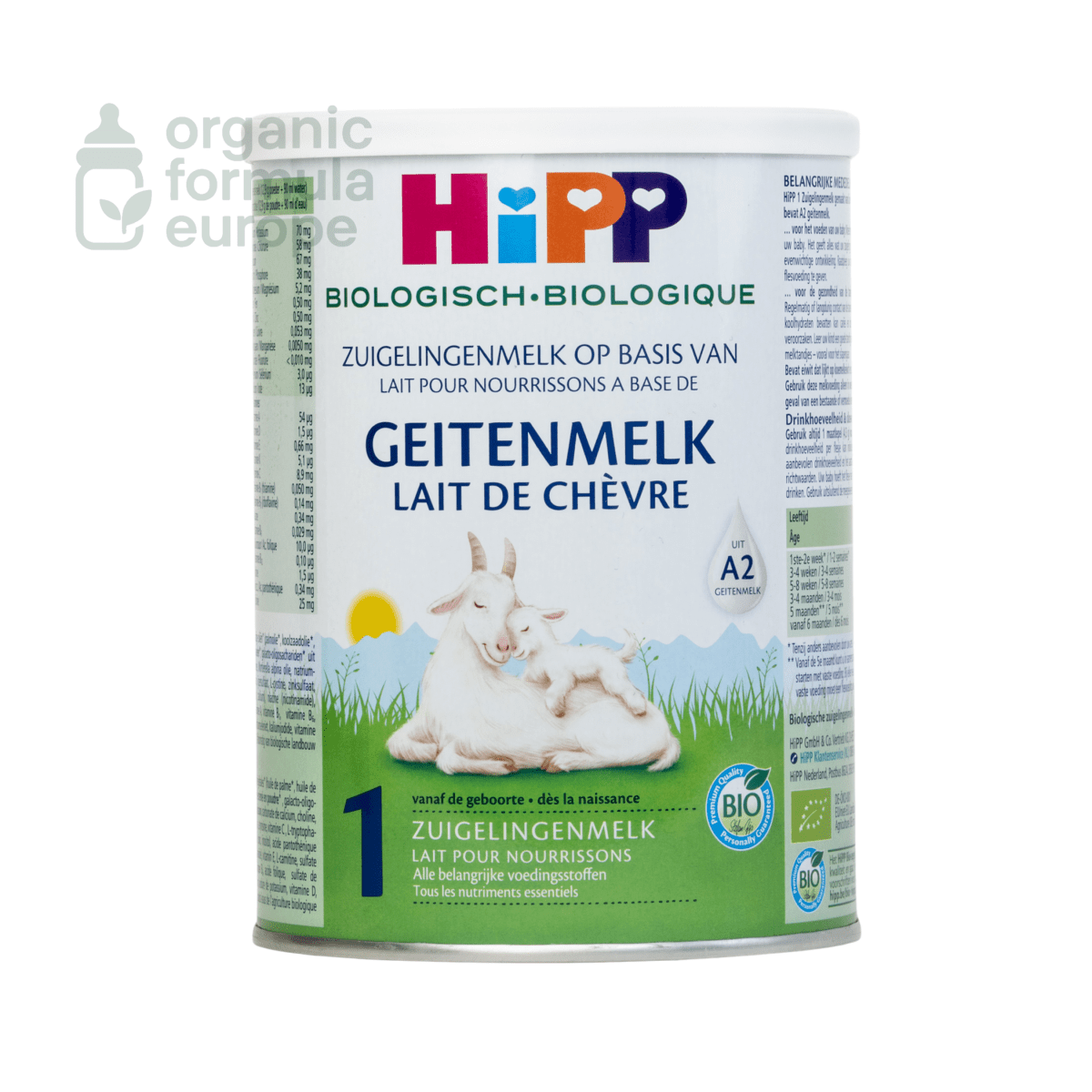 HiPP Dutch Goat Formula - Stage 1 - Organic Formula Europe