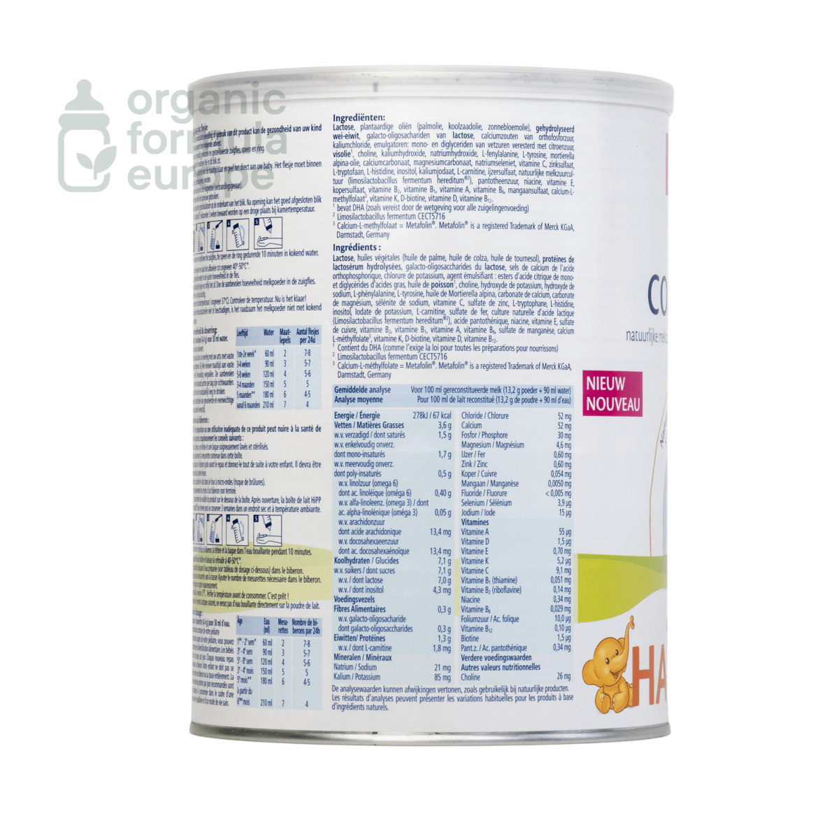 HiPP Dutch Hypoallergenic Formula - Stage 1 - Organic Formula Europe
