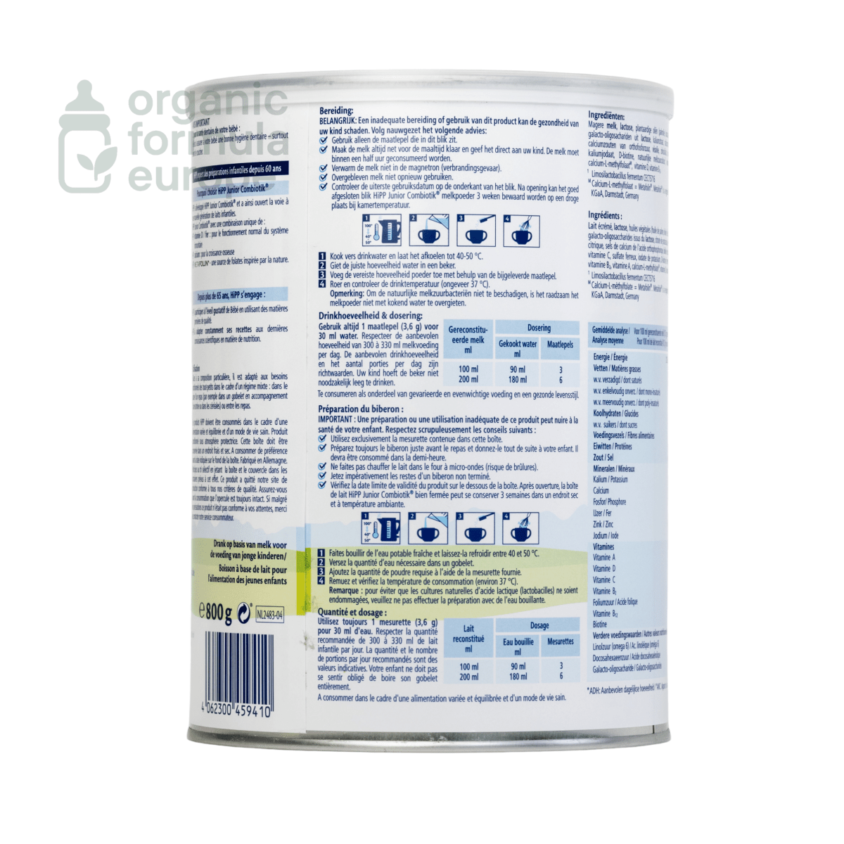 HiPP Dutch Organic Formula - Stage 4 - Organic Formula Europe