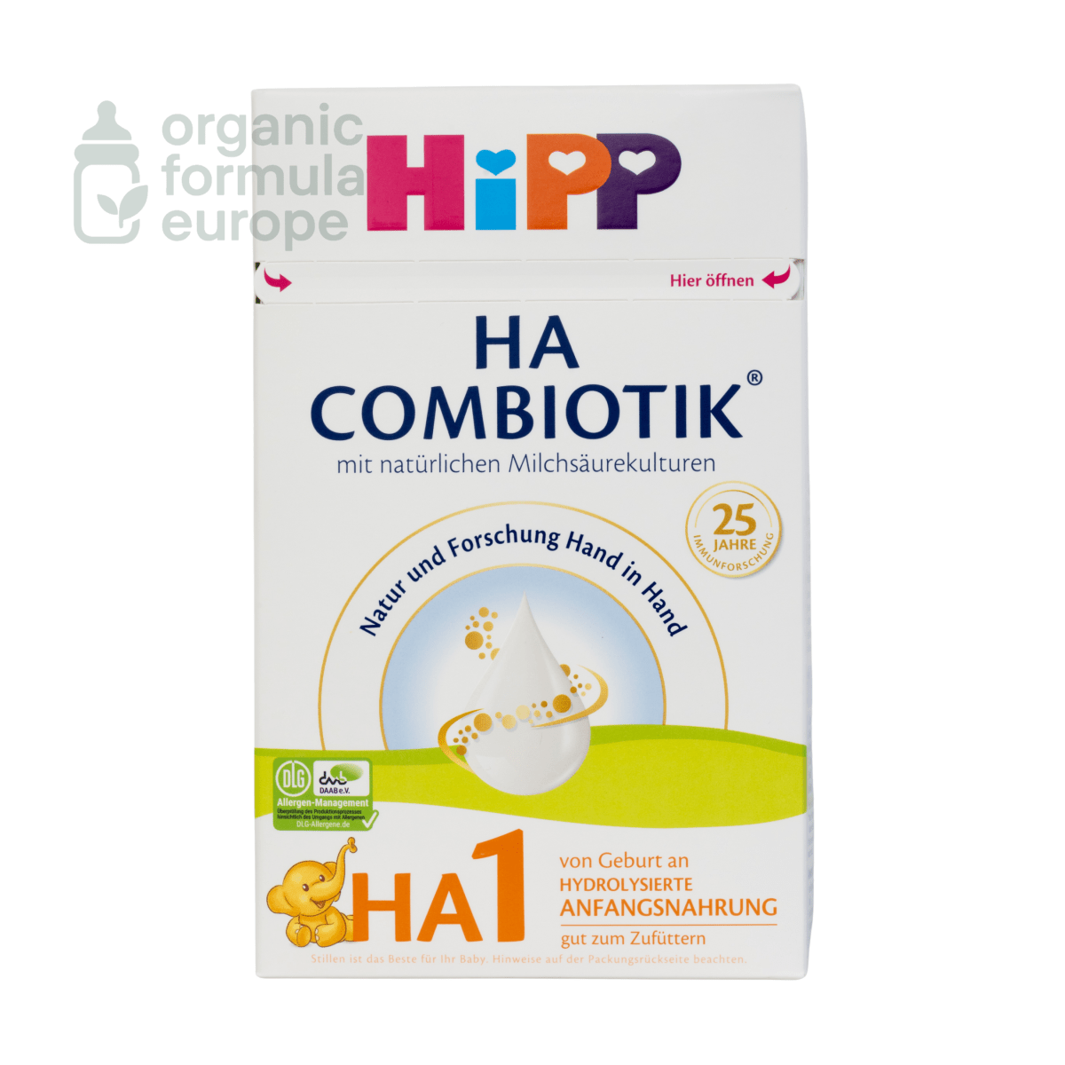 HiPP HA Formula - Stage 1 - Organic Formula Europe