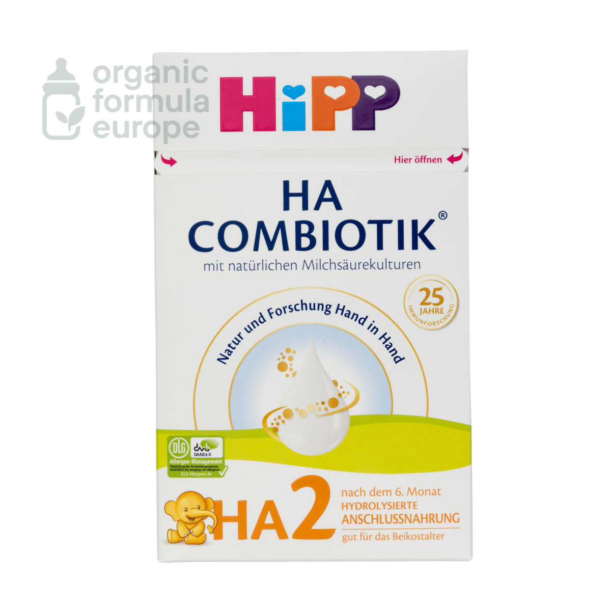 HiPP HA Formula - Stage 2 - Organic Formula Europe