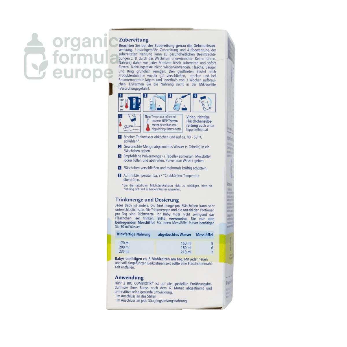 HiPP Organic Baby Formula - Stage 2 - Organic Formula Europe