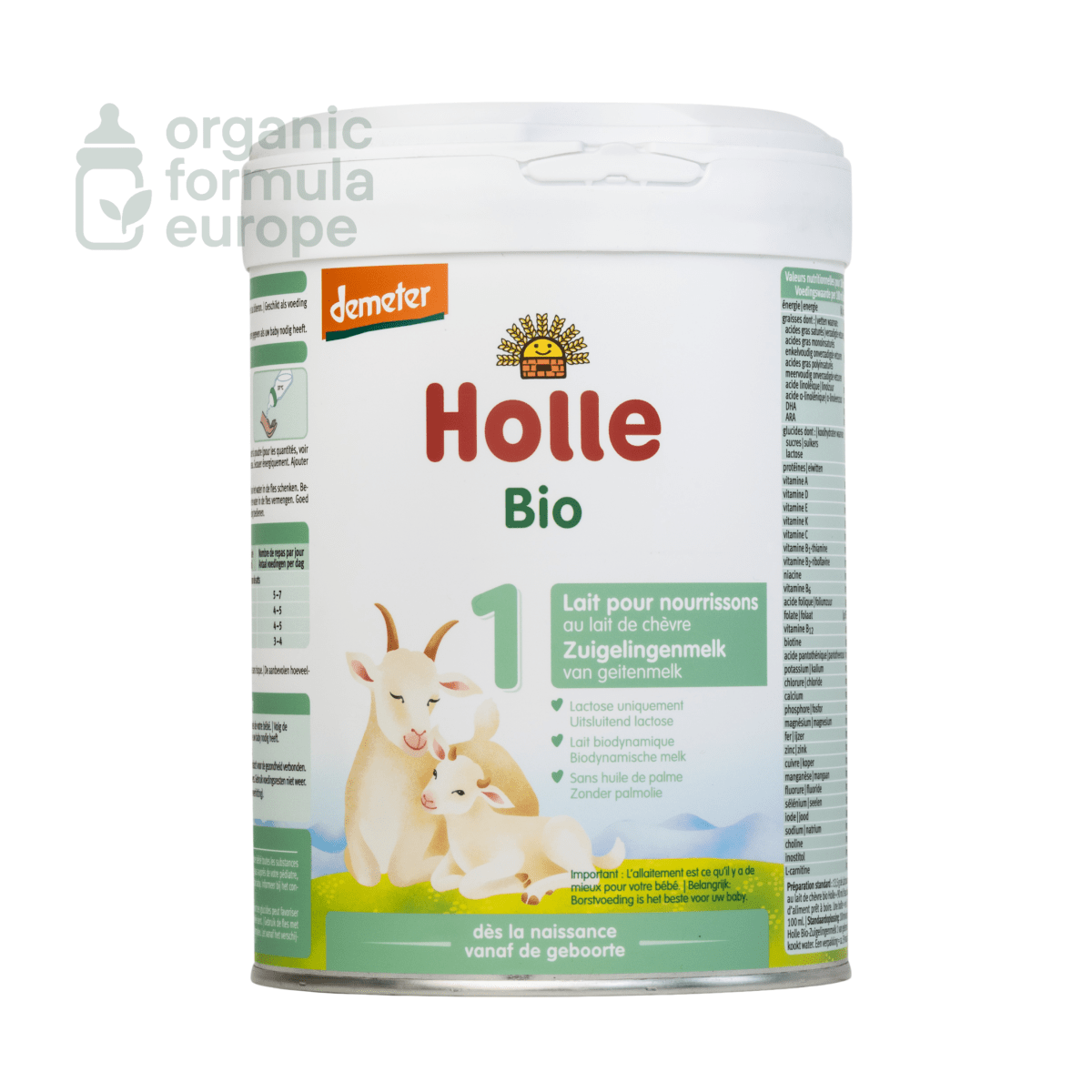 Holle Goat Dutch Formula - Stage 1 - Organic Formula Europe