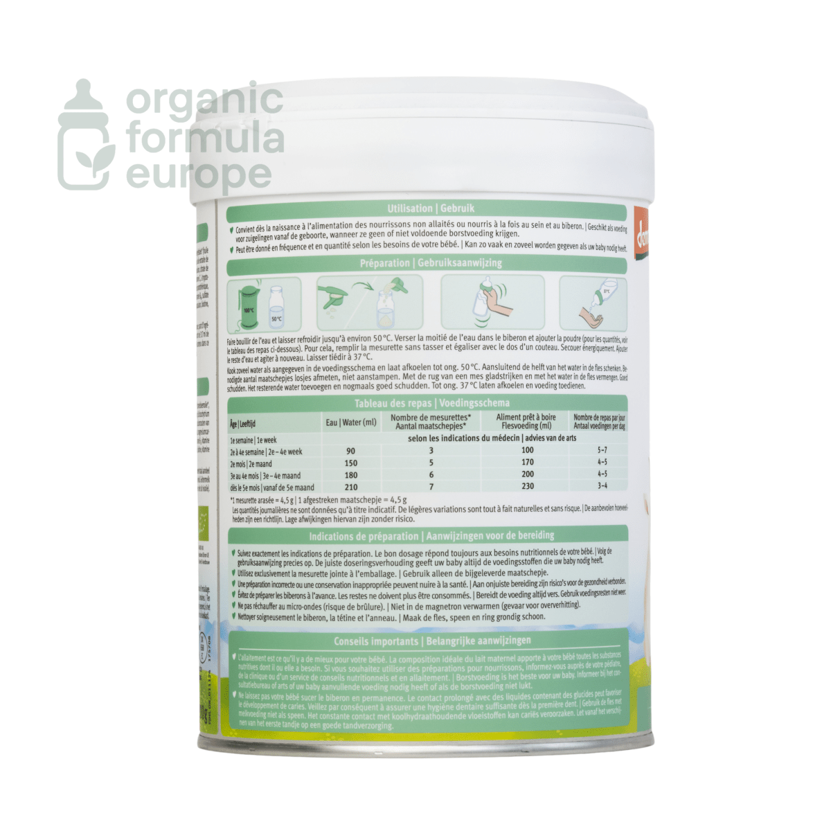 Holle Goat Dutch Formula - Stage 1 - Organic Formula Europe