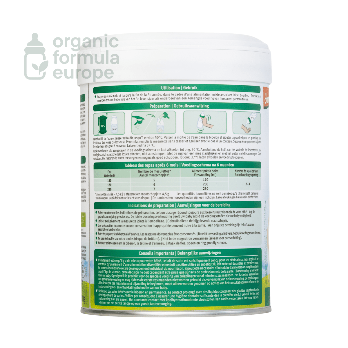 Holle Goat Dutch Formula - Stage 2 - Organic Formula Europe
