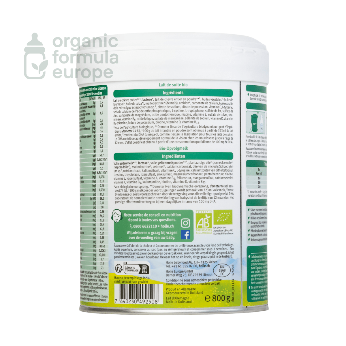 Holle Goat Dutch Formula - Stage 3 - Organic Formula Europe