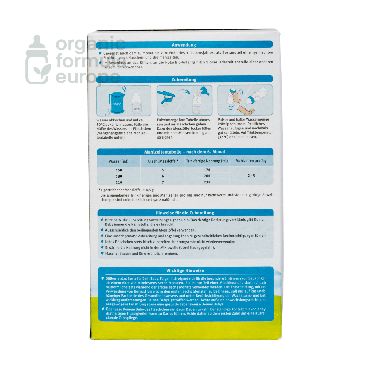 Holle Organic Baby Formula - Stage 2 - Organic Formula Europe