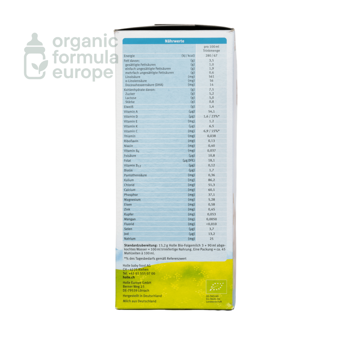 Holle Organic Baby Formula - Stage 3 - Organic Formula Europe