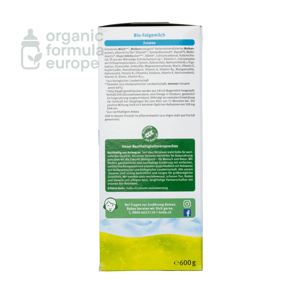 Holle Organic Baby Formula - Stage 3 - Organic Formula Europe
