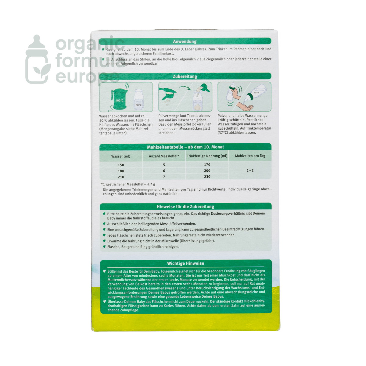 Holle Organic Goat Formula - Stage 3 - Organic Formula Europe