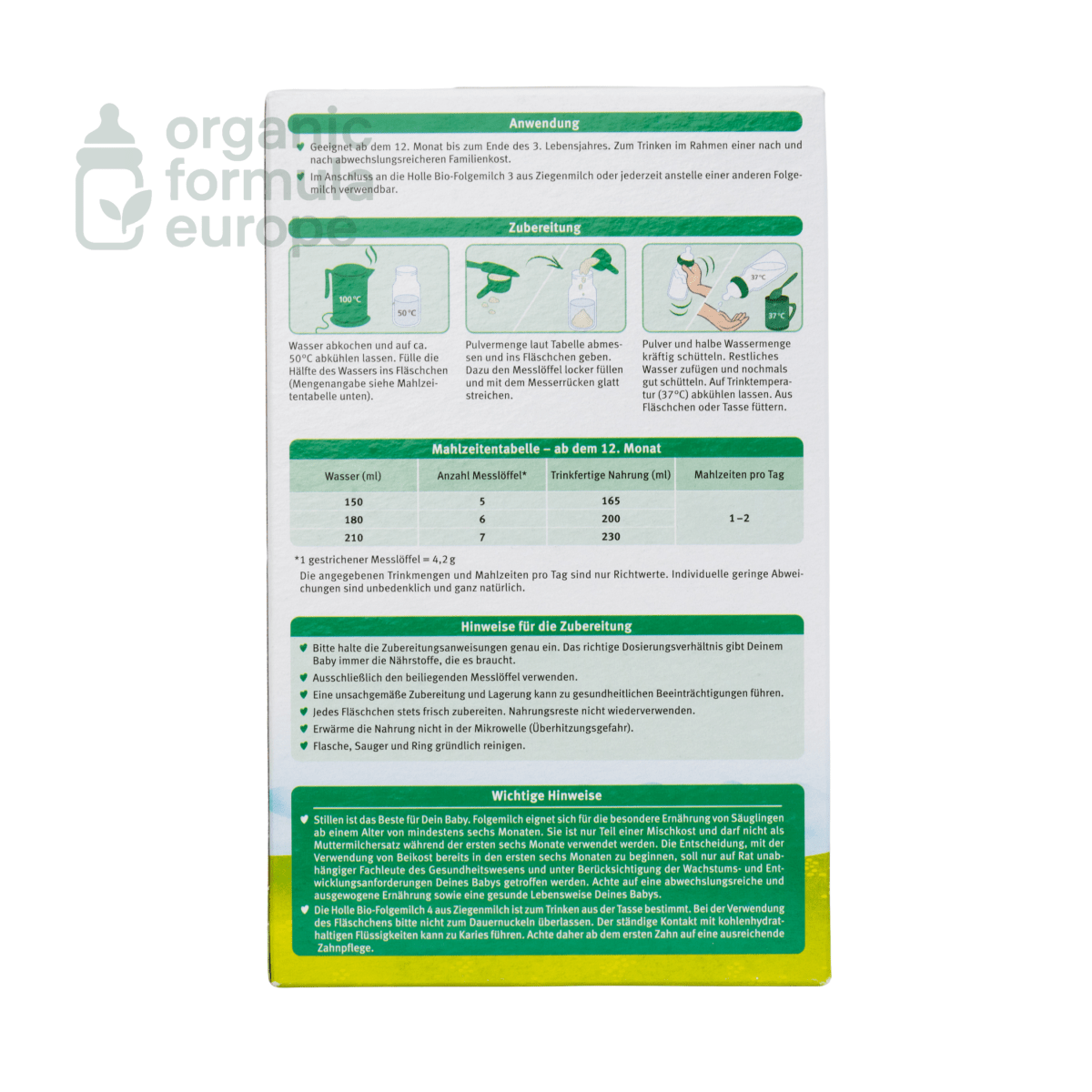 Holle Organic Goat Formula - Stage 4 - Organic Formula Europe