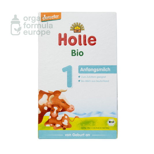 Holle Organic Baby Formula Stage 1 packaging