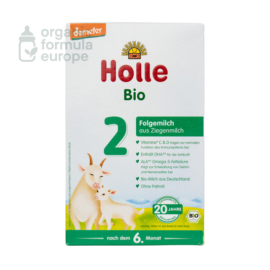 Holle Organic Goat Formula Stage 2 packaging