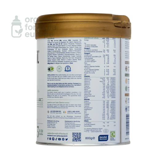 Kendamil Classic Toddler Formula - Stage 3 - Organic Formula Europe