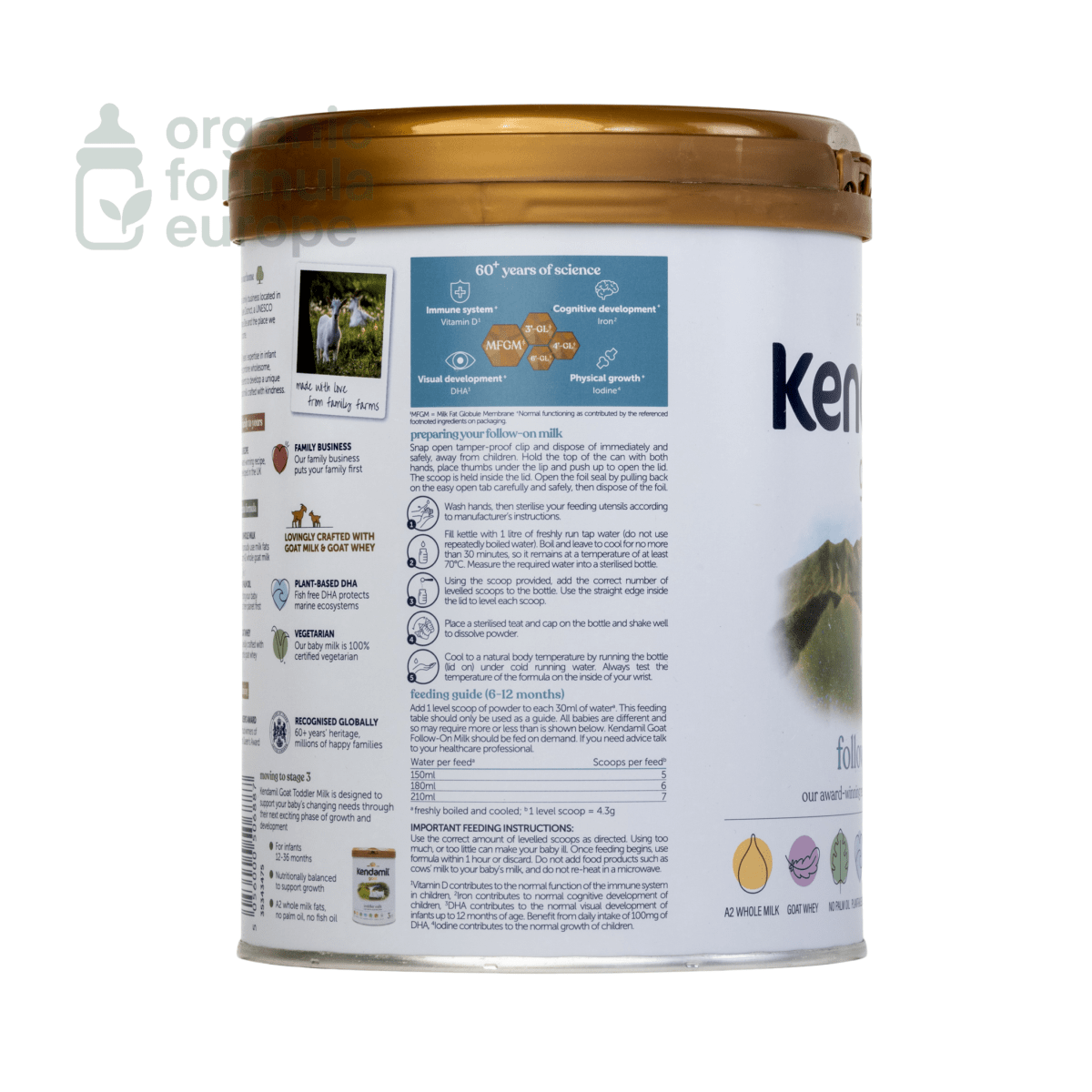 Kendamil Goat Formula - Stage 2 - Organic Formula Europe