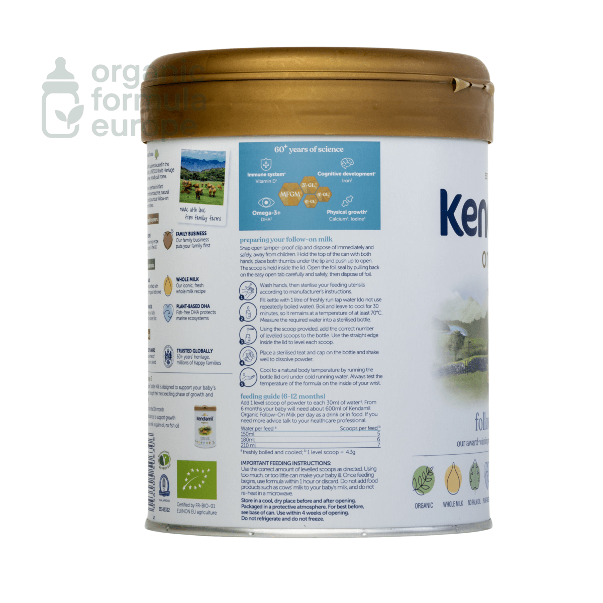 Kendamil Organic Formula - Stage 2 - Organic Formula Europe